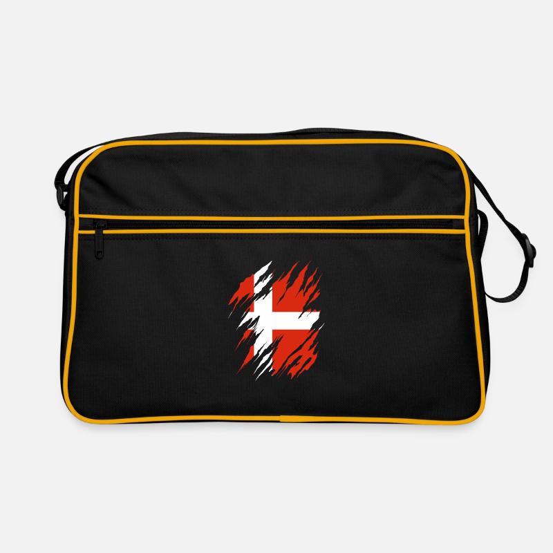 Drapeau du Danemark Scandinavie Drapeau du Danemark Voyage Sac Retro