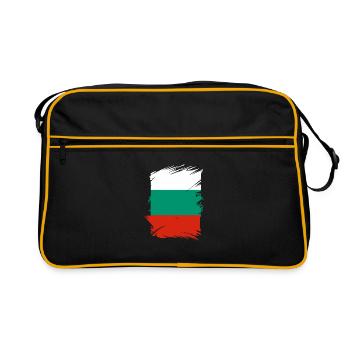 Drapeau bulgare Drapeau bulgare Sables d’or - Sac Retro - noir/or - Devant