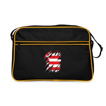 Bremen Flag Bremen Flag - Retro Bag - black/gold - Front