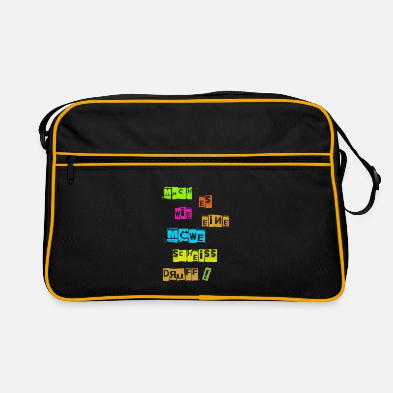 Mach es wie eine Möwe scheiß Drauf Retro Tasche