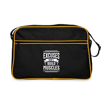 Don't excuse - Retro Bag - black/gold - Front