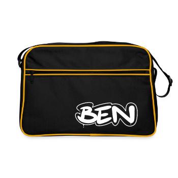 Ben Name - Retro Bag - black/gold - Front