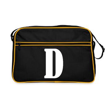 D - Retro Bag - black/gold - Front