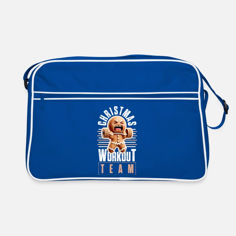 Christmas Workout Team Christmas Funny Retro Bag