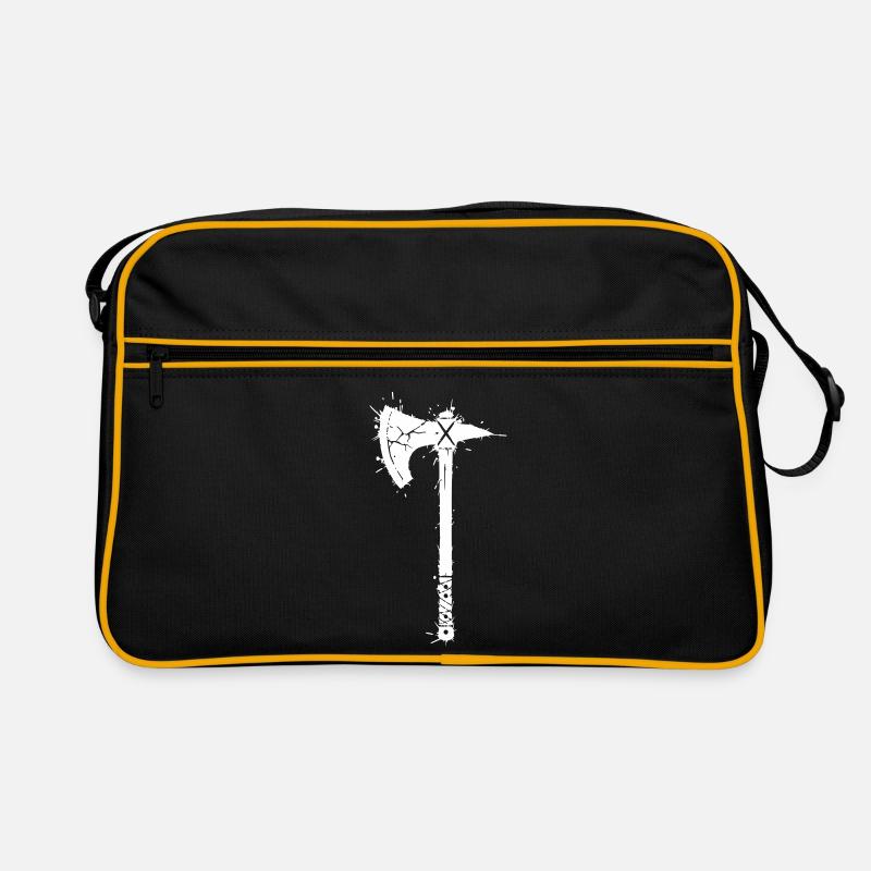 Viking Axe Graffiti Gamer Vector Retro Bag