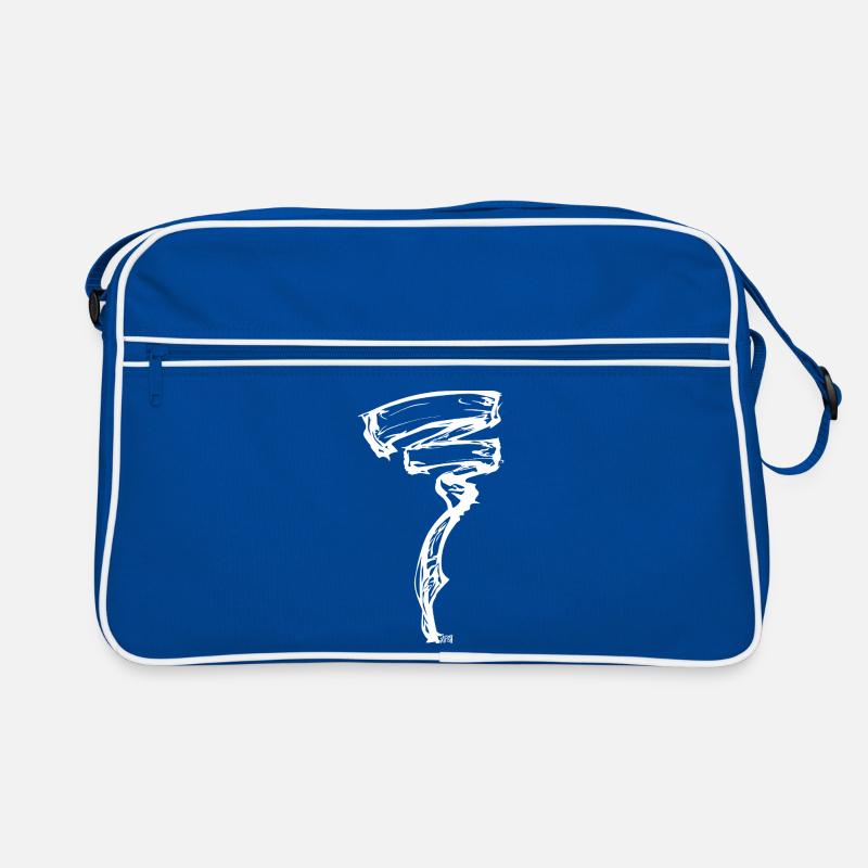 Energetischer Wind Retro Tasche