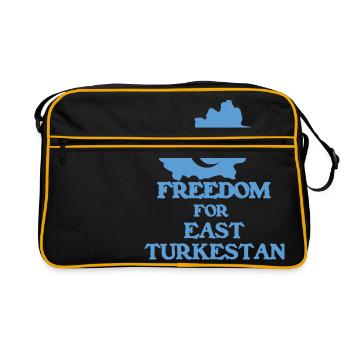 Freedom East Turkestan - Sac Retro - noir/or - Devant