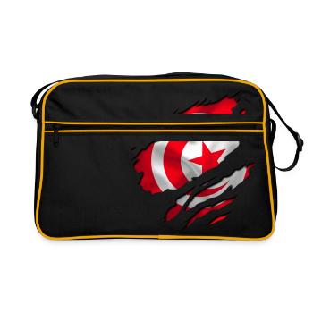 maghreb tunis tunisie - Sac Retro - noir/or - Devant