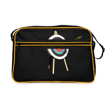 archery arrow bow crossbow target sports24 - Retro Bag - black/gold - Front