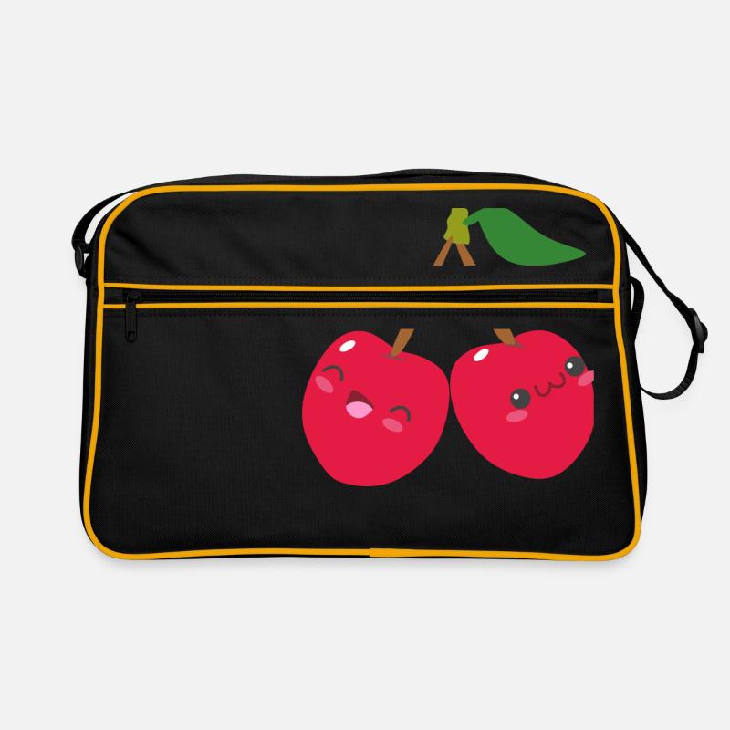 Sweet cherry - Sweet cherry with cute face Retro Bag