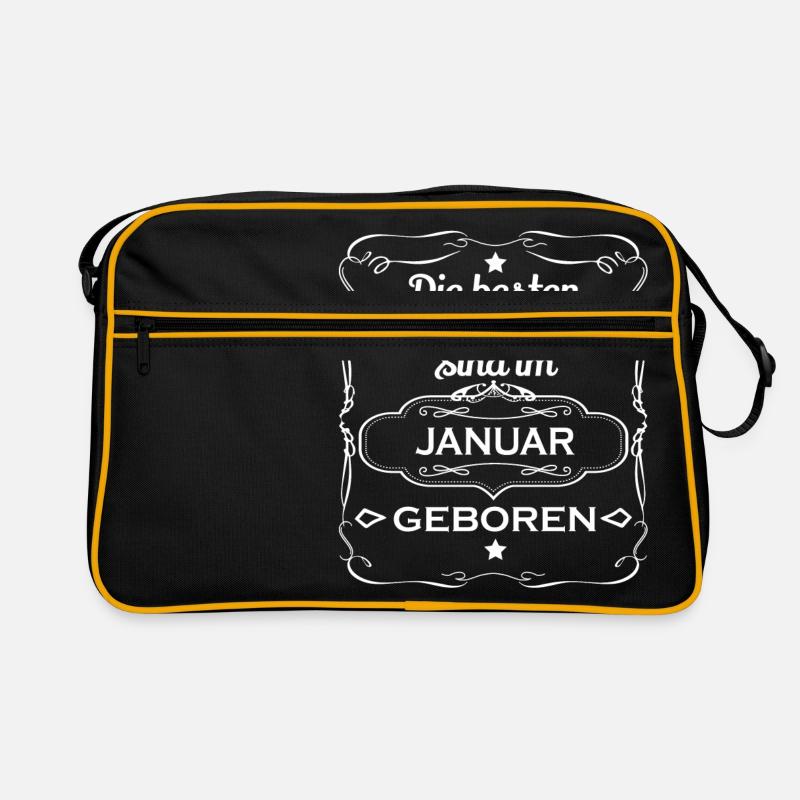 Die besten geboren Geschenk POLSTERER JANUAR Retro Tasche