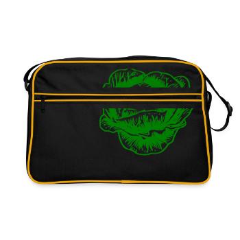 chou-fleur du chou-fleur légume Halloween - Sac Retro - noir/or - Devant