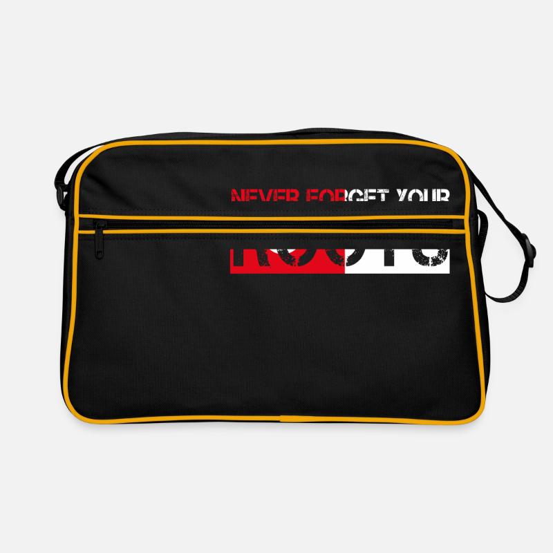 never forget your roots love Tunisia Retro Bag