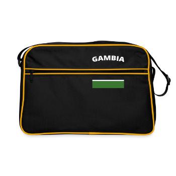 J'adore les racines d'amour de la maison de la maison GAMBIE - Sac Retro - noir/or - Devant