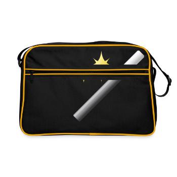 Wizard Wizard Sorcerer Magic Magic Witch Magic - Retro Bag - black/gold - Front