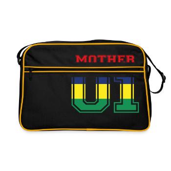 MUTTER MAMA 01 MOTHER QUEEN Mauritius - Retro Tasche - Schwarz/Gold - Vorne