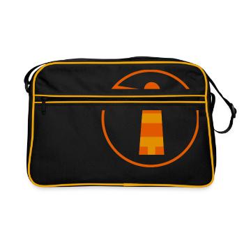 côte côte phare phare mer océan meer1 - Sac Retro - noir/or - Devant