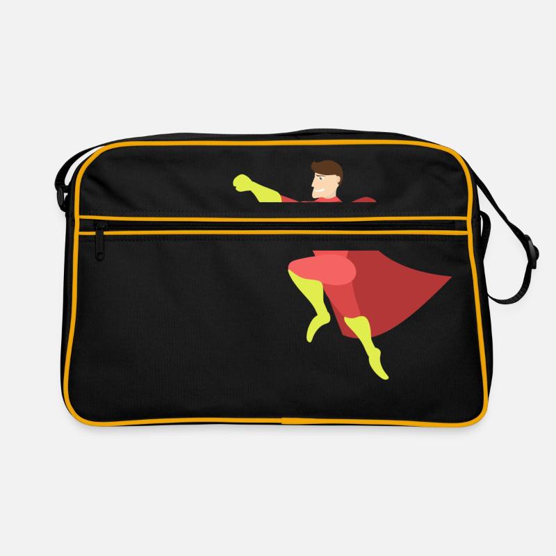 Superpapa als Geschenk Retro Tasche