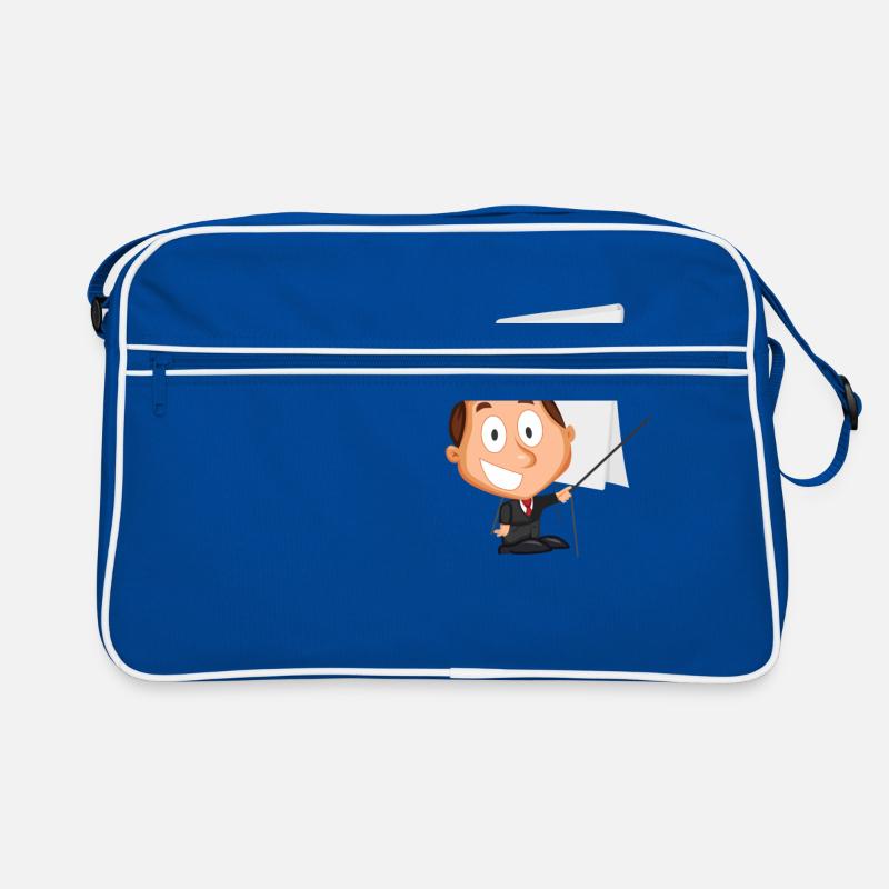 Lecturer uses flipchart, gift idea Retro Bag