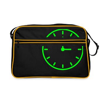 clock time clock time hourglass hourglass60 - Retro Bag - black/gold - Front
