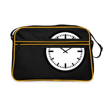 clock time clock time hourglass hourglass144 - Retro Bag - black/gold - Front