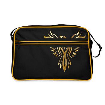 Phoenix Phönix - Retro Tasche - Schwarz/Gold - Vorne