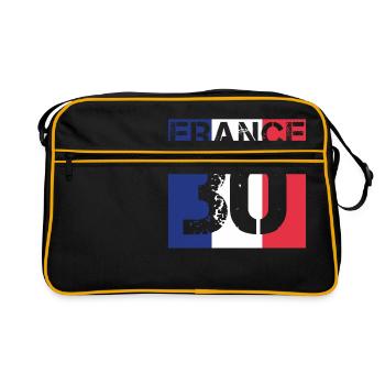 france football français wm crew member 30 - Sac Retro - noir/or - Devant