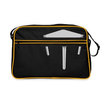 sofa couch chair table chair table lamp lamp lamp benc - Retro Bag - black/gold - Front