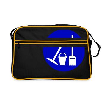 Nettoyage Nettoyage Nettoyage dame balai wischmop66 - Sac Retro - noir/or - Devant