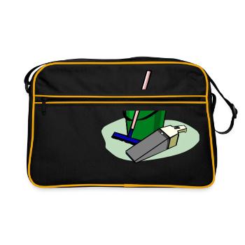 Nettoyage Nettoyage Nettoyage dame balai wischmop30 - Sac Retro - noir/or - Devant