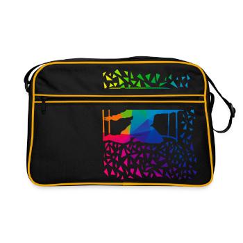 Gardien de but de Floorball - Sac Retro - noir/or - Devant