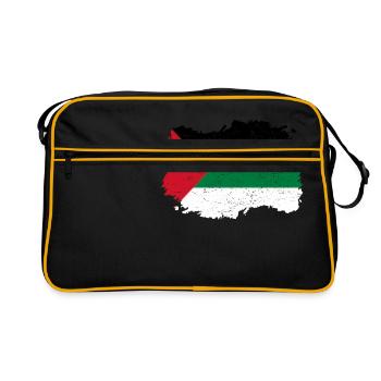 Roots roots flag homeland country palestine palaest - Retro Bag - black/gold - Front
