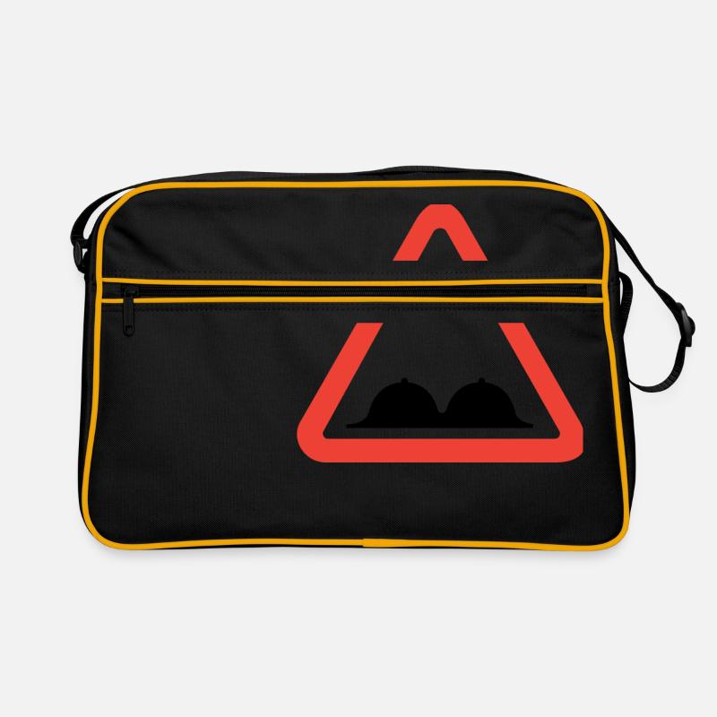 Warnung, Brüste Retro Tasche