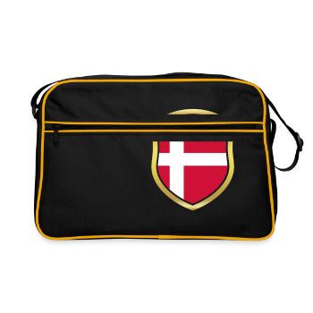 Champion de la Coupe du Monde 2018 équipe wm Danemark .png - Sac Retro - noir/or - Devant