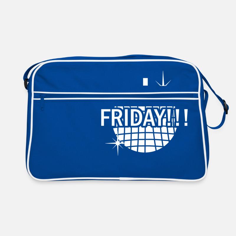 Friday white Retro Tasche