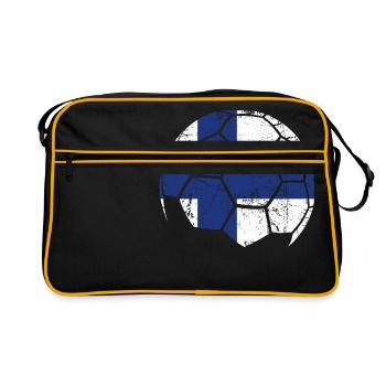 Finlande Ballon de football Football - Sac Retro - noir/or - Devant
