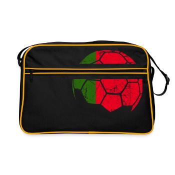 Portugal Ballon de football - Sac Retro - noir/or - Devant