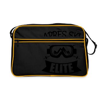 apres ski elite 4 - Retro Bag - black/gold - Front