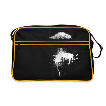 Tree Tree of Life T-shirt de couleurs de cadeau de chemise - Sac Retro - noir/or - Devant