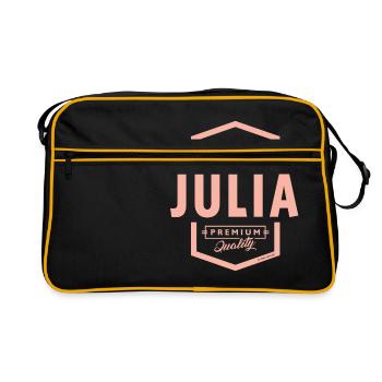 JULIA - Retro Bag - black/gold - Front