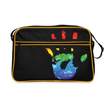 arc-en-ciel - Sac Retro - noir/or - Devant