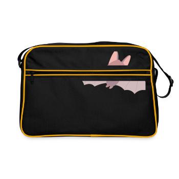 chauve souris - Sac Retro - noir/or - Devant