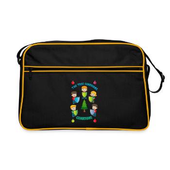 Les gardiens des arbres - Sac Retro - noir/or - Devant