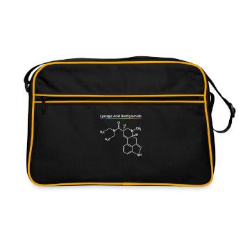 LSD Molécule Bicycle Day Acid Drogue - Sac Retro - noir/or - Devant