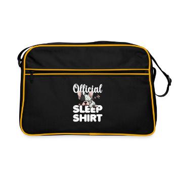 Frenchi Official Sleep Shirt Lazy Relax - Retro Bag - black/gold - Front