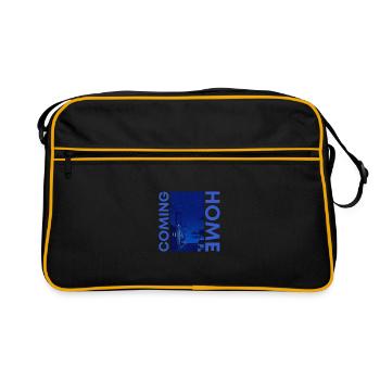 Coming Home dark blue - Retro Bag - black/gold - Front