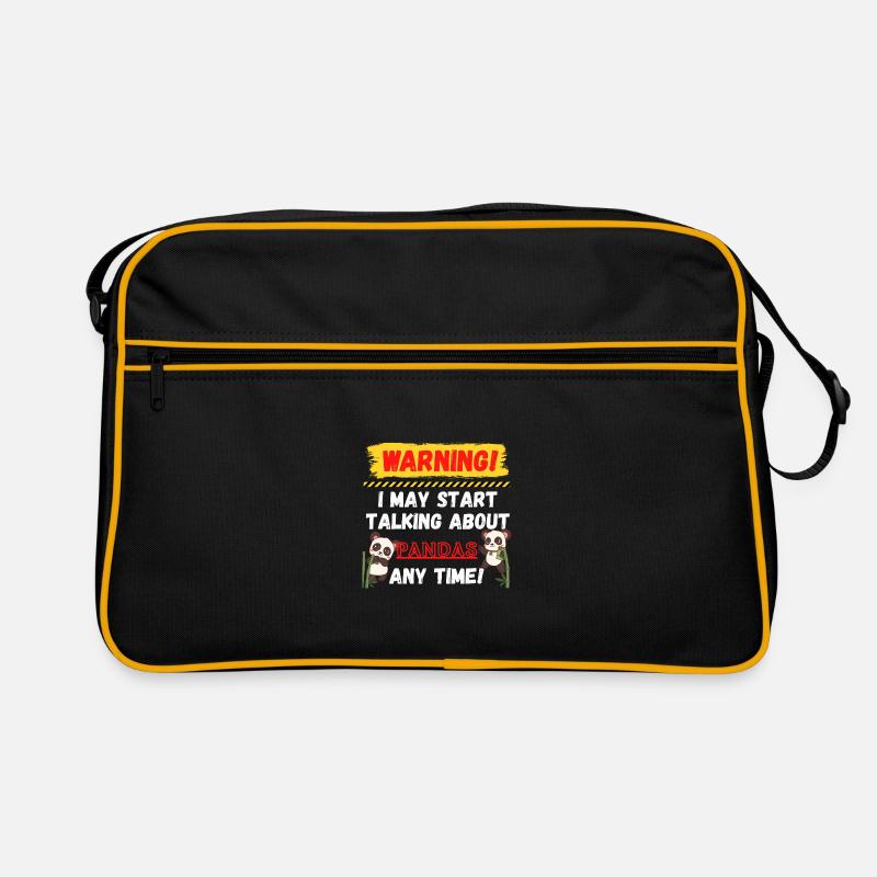 Warning Pandas Retro Tasche