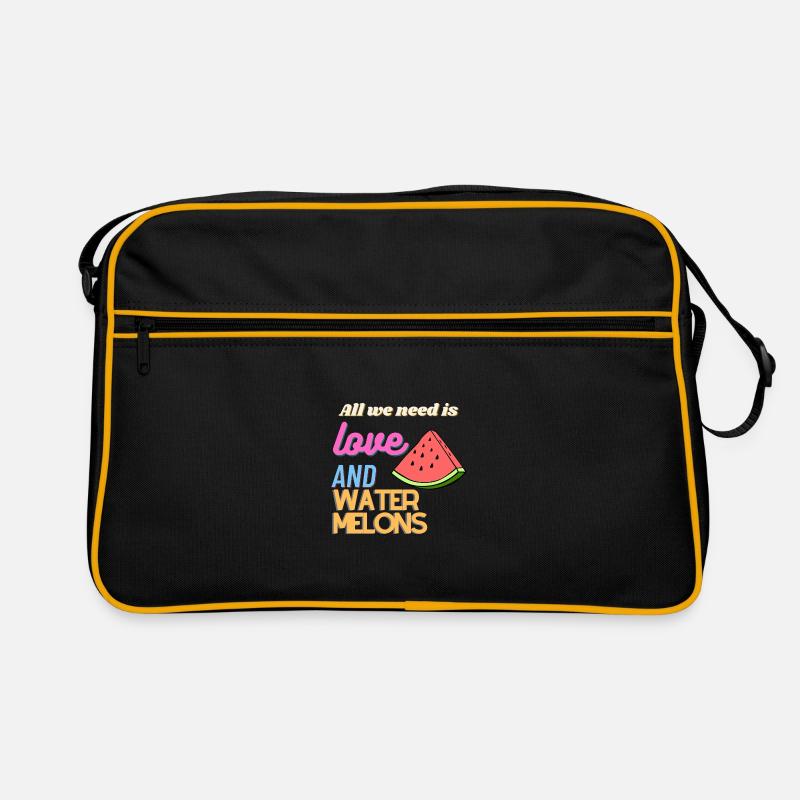 Tout ce dont nous avons besoin, c’est d’amour et de pastèque Sac Retro
