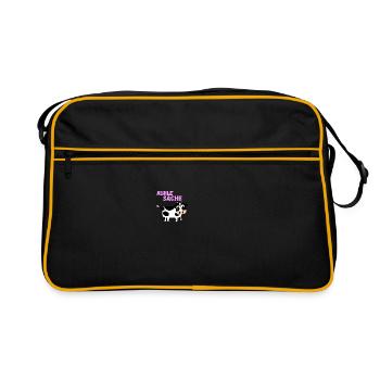 Kuhle Sache - Retro Tasche - Schwarz/Gold - Vorne