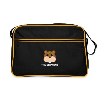 The Chipmunk - Retro Bag - black/gold - Front